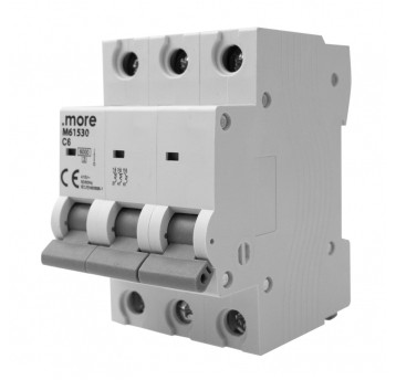 Wyłącznik nadprądowy 6kA 3P C6A "U"