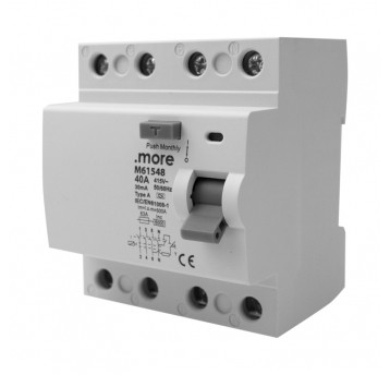 Wyłącznik różnicowoprądowy A 6kA 4P 40A 30mA "U"