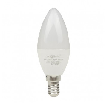 Żarówka LED CANDLE E14 3W 3000K 300lm