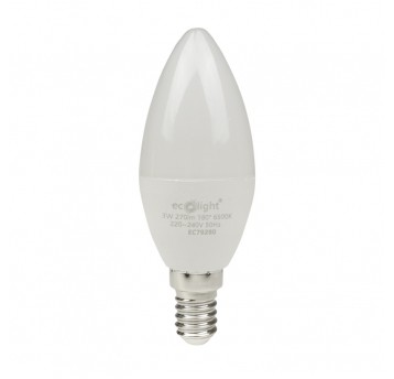 Żarówka LED CANDLE E14 3W 6500K 300lm