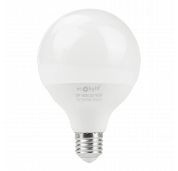 Żarówka LED G95 E27 20W 4000K