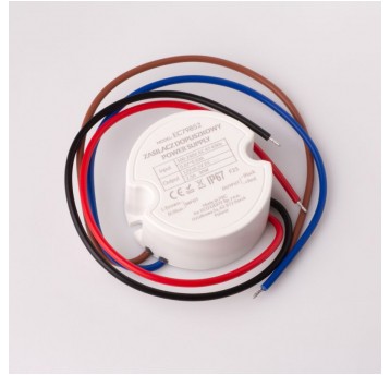 Zasilacz do puszki fi60 2,50A 30W 12V IP67 50x22