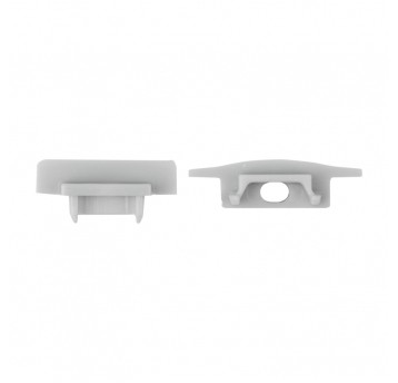 Zaślepka do profili P01 P02 P03 z otworem szara 10szt.