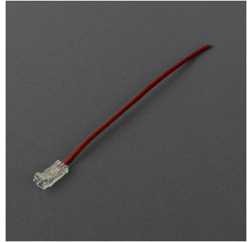 Złączka jednostronna z przewodem MONO COB 5mm