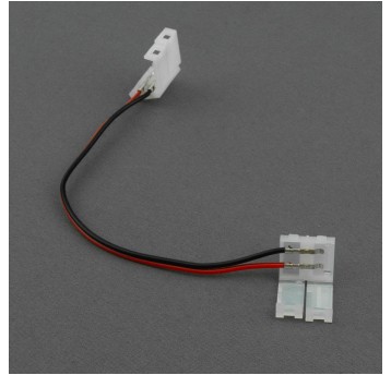 Złączka LED MONO 10mm dwustronna z przewodem