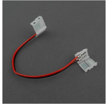 Złączka LED MONO 8mm dwustronna z przewodem