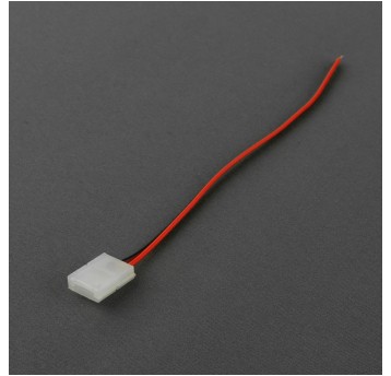 Złączka LED MONO 8mm jednostronna z przewodem
